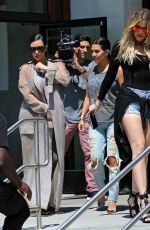 KIM, KHLOE and KOURTNEY KARDASHIAN Filming in Augora Hills 07/14/2015