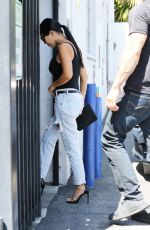 KOURTNEY KARDASHIAN in Ripped Jeans Out in Los Angeles 07/28/2015