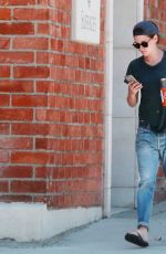 KRISTEN STEWART in Jenas Out and About in Los Angeles 07/02/2015