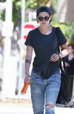 KRISTEN STEWART in Jenas Out and About in Los Angeles 07/02/2015