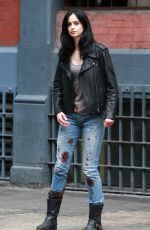 KRTSTEN RITTER on the Set of A.K.A. Jessica Jones in New York 07/07/2015