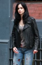 KRTSTEN RITTER on the Set of A.K.A. Jessica Jones in New York 07/07/2015