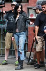 KRTSTEN RITTER on the Set of A.K.A. Jessica Jones in New York 07/07/2015
