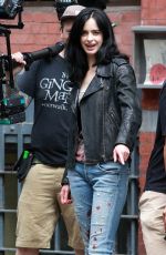 KRTSTEN RITTER on the Set of A.K.A. Jessica Jones in New York 07/07/2015