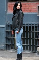 KRTSTEN RITTER on the Set of A.K.A. Jessica Jones in New York 07/07/2015