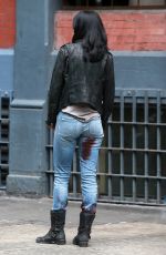 KRTSTEN RITTER on the Set of A.K.A. Jessica Jones in New York 07/07/2015