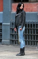 KRTSTEN RITTER on the Set of A.K.A. Jessica Jones in New York 07/07/2015