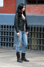 KRTSTEN RITTER on the Set of A.K.A. Jessica Jones in New York 07/07/2015