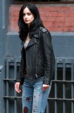 KRTSTEN RITTER on the Set of A.K.A. Jessica Jones in New York 07/07/2015