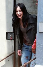 KRTSTEN RITTER on the Set of A.K.A. Jessica Jones in New York 07/07/2015