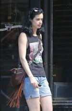 KRYSTEN RITTER in Jeans Shorts Out in New York 07/13/2015