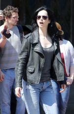 KRYSTEN RITTER on the Set of A.K.A. Jessica Jones in New York 07/20/2015