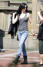 KRYSTEN RITTER on the Set of A.K.A. Jessica Jones in New York 07/20/2015