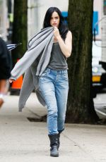 KRYSTER RITTER on the Set of A.K.A. Jessica Jones in New York 07/15/2015
