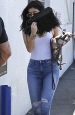 KYLIE JENNER in Jeans at a Studio in Van Nuys 07/27/2015