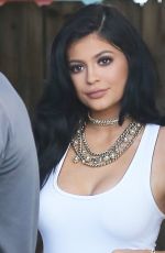 KYLIE JENNER in Jeans at a Studio in Van Nuys 07/27/2015
