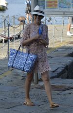 KYLIE MINOGUE at a Boat in Portofino 07/13/2015
