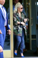 LADY GAGA in Camouflage Jacket Out in New York 07/26/2015