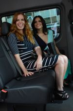 LANA PARRILLA and REBECCA MADER at Comic Con in San Diego