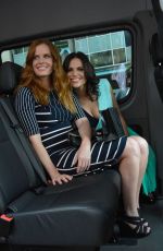 LANA PARRILLA and REBECCA MADER at Comic Con in San Diego