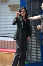 LANA PARRILLA on the Set of Once Upon A Time 07/22/2015