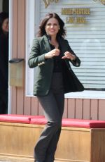 LANA PARRILLA on the Set of Once Upon A Time 07/22/2015