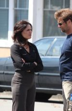 LANA PARRILLA on the Set of Once Upon A Time 07/22/2015