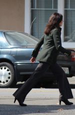 LANA PARRILLA on the Set of Once Upon A Time 07/22/2015