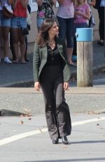 LANA PARRILLA on the Set of Once Upon A Time 07/22/2015