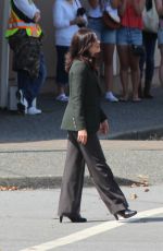 LANA PARRILLA on the Set of Once Upon A Time 07/22/2015
