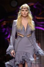 LARA STONE on the Runwey of Atelier Versace Fashion Show in Paris