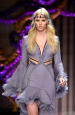 LARA STONE on the Runwey of Atelier Versace Fashion Show in Paris