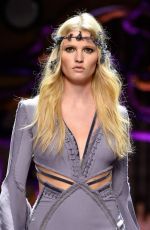LARA STONE on the Runwey of Atelier Versace Fashion Show in Paris