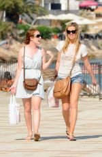 LAURA WHITMORE in Jeans Shorts Out in Ibiza 07/18/2015