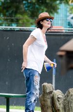 LENA HEADEY Playing Mini Golf in Los Angeles 07/23/2015