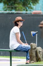 LENA HEADEY Playing Mini Golf in Los Angeles 07/23/2015
