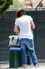 LENA HEADEY Playing Mini Golf in Los Angeles 07/23/2015