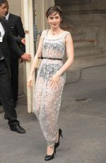 LILY COLLINS Arrives at Chanel Fashion Show in Paris