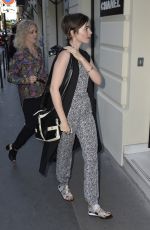 LILY COLLINS at Chanel Headquarters in Paris 07/06/2015