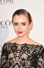 LILY COLLINS at Lancome 80th Anniversary Party in Paris