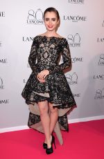 LILY COLLINS at Lancome 80th Anniversary Party in Paris