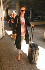 LILY COLLINS at Los Angeles International Airport 07/11/2015