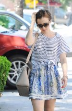 LILY COLLINS Out and About in Los Angeles 07/23/2015