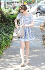 LILY COLLINS Out and About in Los Angeles 07/23/2015
