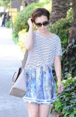 LILY COLLINS Out and About in Los Angeles 07/23/2015