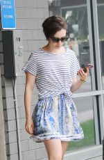 LILY COLLINS Out and About in Los Angeles 07/23/2015