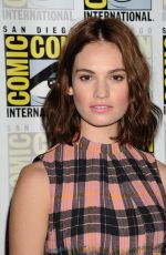 LILY JAMES at Pride and Prejudice and Zombies Panel at Comic Con in San Diego
