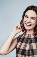 LILY JAMES at Pride and Prejudice and Zombies Photoshoot at Comic-con in San Diego
