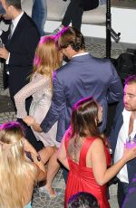 LINDSAY LOHAN and Massimiliano Neri Night Out in Capri 06/29/2015