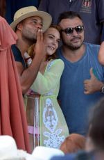 LINDSAY LOHAN at a Pool Party in Mykonos 07/19/2015